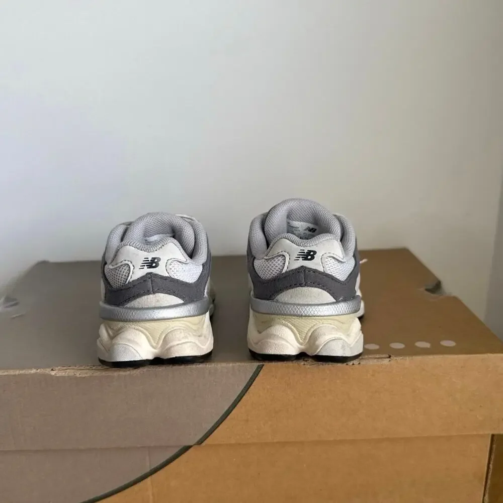 New Balance 9060 Grey/White Toddler Sneakers- SZ 6 C